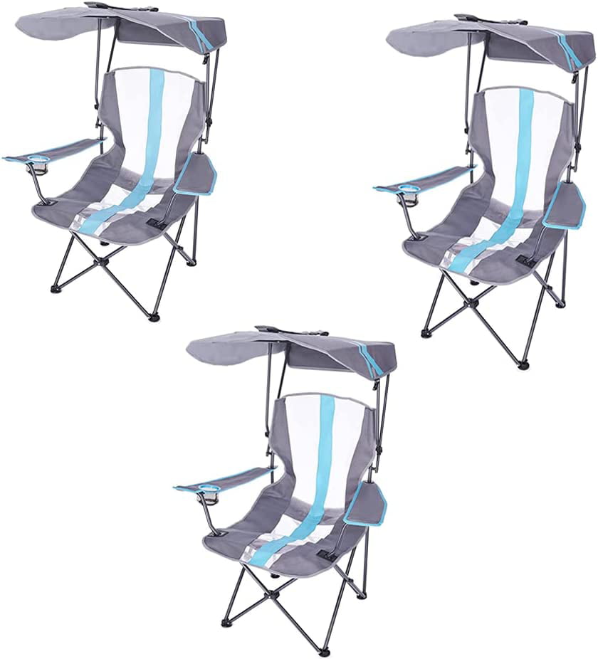 Kelsyus 80188 Original Canopy Chair Navy/Gray for sale online 