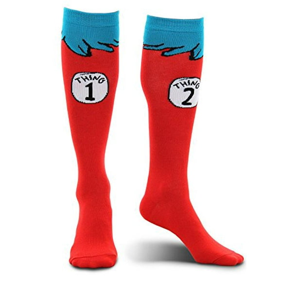 Dr. Seuss Thing 1 & 2 Kids Costume Socks By Elope