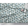 thumbnail image 2 of Soimoi Satin Silk Fabric Leaves & Floral Block Fabric Prints by Yard 42 Inch Wide, 2 of 3