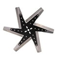 thumbnail image 4 of Derale Cooling Fan 19117 Flex Fan; 17 Inch Diameter x 1-1/8 Inch Depth; 6 Blade; Standard Rotation; Stainless Steel Blade With Black Hub; Up To 8000 RPM; Without Shroud, 4 of 4