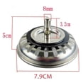 thumbnail image 3 of 2PCS Sink Strainer 7.9cm Stainless Steel Drain Filter,Prevent Clogged Debris for Kitchen Sink, 3 of 5