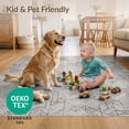 thumbnail image 4 of ODIKA 6'x9' Ultra-Soft Area Rug, Extra Large Abstract Geometric Motif Featuring Scattered Neutral None Washable, Bare feet friendly, Silk-Touch for Guest Room, Bedroom, 4 of 7