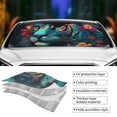 thumbnail image 3 of Disketp Windshield Sun Shade, Car Sun Shade for Front Window Colorful Flower Tiger Sunshades Sun Visor Protector Blocks UV Rays Foldable, 3 of 5