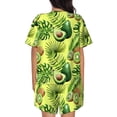thumbnail image 3 of Lsque Kiwi and Avocado Women's Short-Sleeved Pajama Set - 2 Piece Soft and Lightweight Sleepwear Set-Medium, 3 of 9