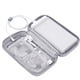 thumbnail image 5 of EeaseMX Bolsa de almacenamiento para accesorios digitales de viaje, organizador de baterías externas, estuche para cable USB (gris), 5 of 7