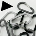 5Pcs Ergonomic D Rings Spring Clip Aluminum Construction Multipurpose ...