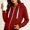 Red, variant on Vivianyo HD Women's Fall Minimal Zipper Hoodies, Solid Plain Seam White Drawstring Kangaroo Pocket Everyday Light Hoodies for Women, Women's Light Blue, Sizes S-2XL