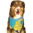 thumbnail image 6 of Naloa Gnomes On The Beach Dog Bandanas 1PC Washable Triangle Dog Scarfs Premium Durable Fabric, for Small Medium Large Dogs and Cats, 6 of 6