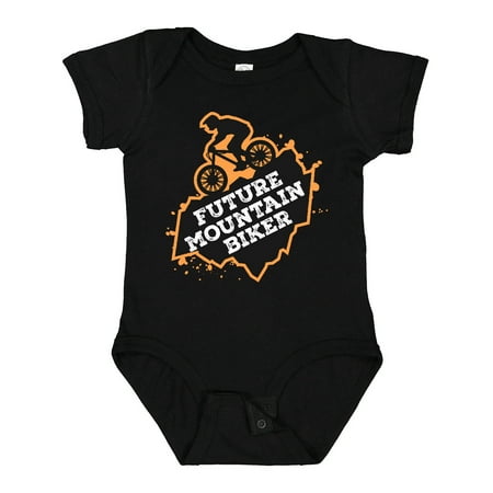 

Inktastic Biking Future Mountain Biker Gift Baby Boy Bodysuit