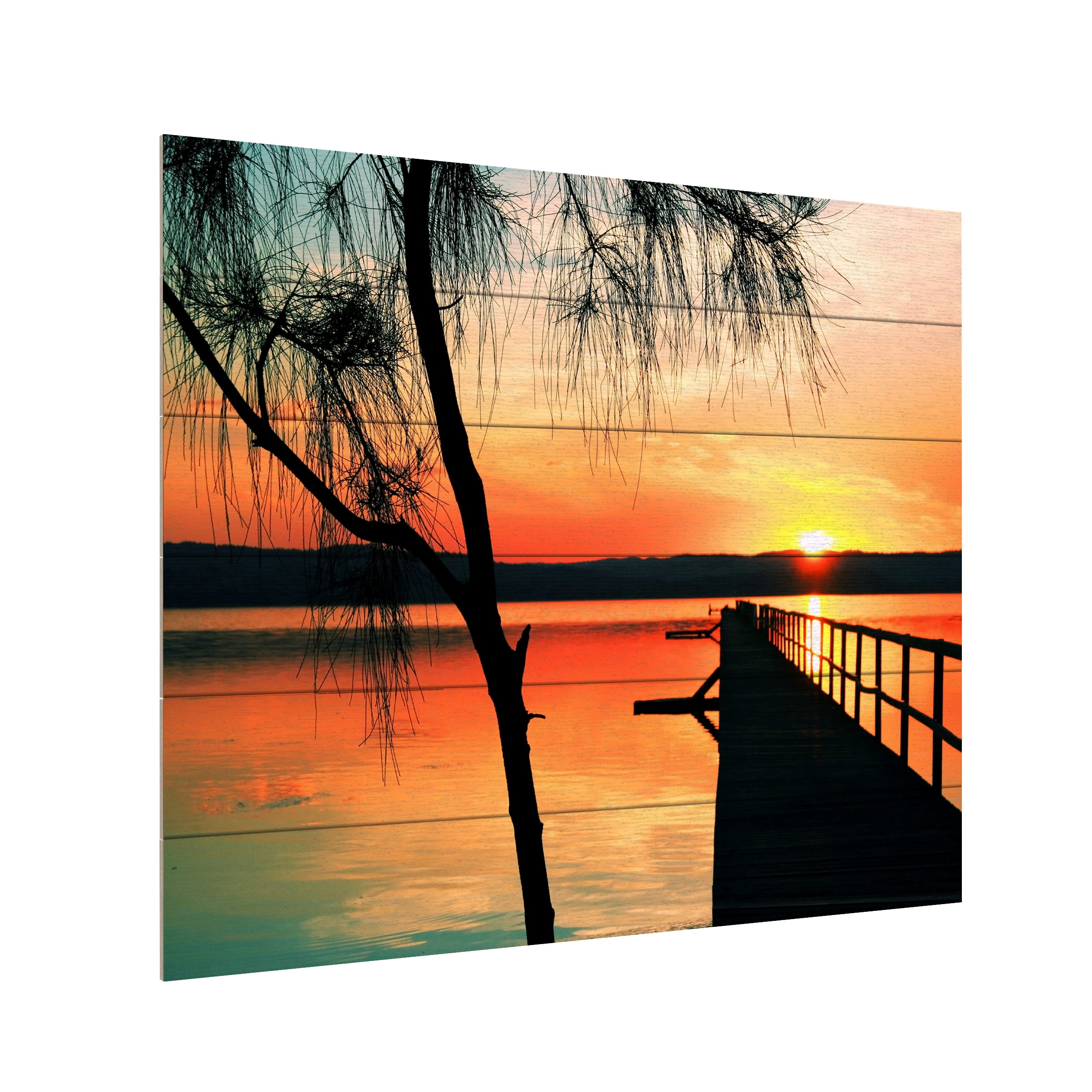 Incredi 'Once Upon An Evening' Wood Slat Art 18x22