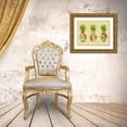 thumbnail image 3 of DeRice, Julie 14x12 Gold Ornate Wood Framed with Double Matting Museum Art Print Titled - Triple Tropical Pineapple Collage, 3 of 4