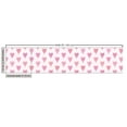 thumbnail image 3 of Ambesonne Romantic Fabric by the Yard Upholstery, Valentine's Day Shapes, 10 Yards, Pink and White, 3 of 5