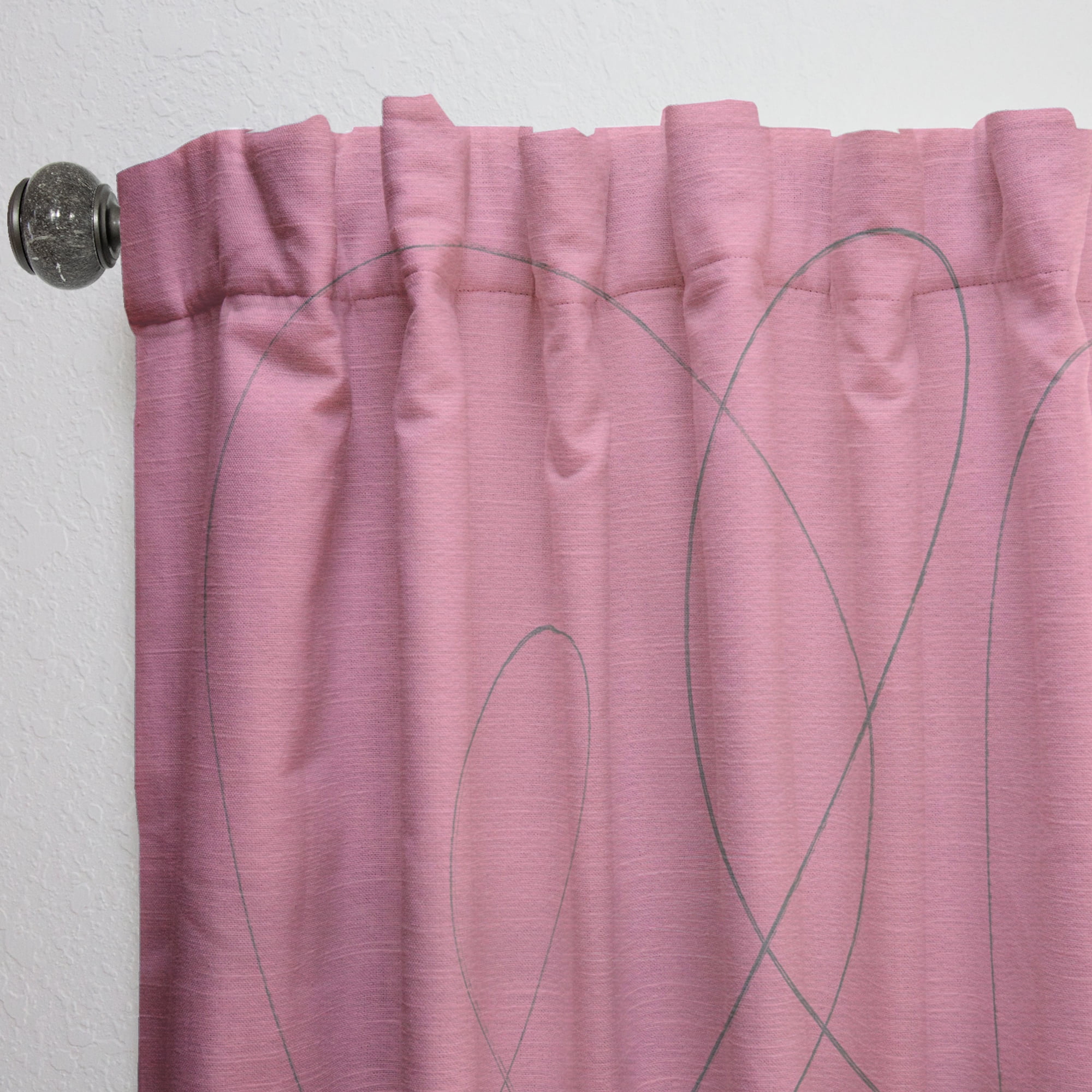 Designart 'Neapolitan Geometric II' Shabby Chic Curtain Panel