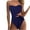 00 # Navy, variant on REORIAFEE Women's One Piece Swimsuit Bathing Suit 1 Piece Swimwear Fashionable Bikini Bra Cut Out Swimsuit Slim One Piece Bikini Set Wine S