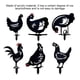 thumbnail image 5 of Yuarrent Estaca de jardín, estaca de arte, césped acrílico hueco, resistente al agua, jardín, pollo, pato/forma de Animal, decoración de estaca, Decoración del hogar Jardín B Yuarrent HA004207-02, 5 of 6