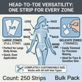 thumbnail image 4 of APPEARUS Large 3x9 Non-woven Body and Facial Hair Removal Wax Strips Skin Care, 250-Pack (WA1007), 4 of 8