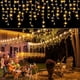 thumbnail image 2 of Street Garland Christmas Lights Outdoor Decor 10m Droop 0.4-0.6m Led Icicle Curtain String Lights Party Garden Eaves Decoration, 2 of 5