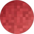 thumbnail image 1 of Ahgly Company Indoor Round Patterned Red Area Rugs, 3' Round, 1 of 6