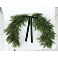 thumbnail image 5 of Artificial Cedar Leaf Decoration, With Velvet Bow, Suitable For Mirror Decoration Christmas Decor, 5 of 7