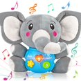 thumbnail image 1 of Juguetes de peluche para bebés Aitbay con música de elefante para bebés de 0 a 36 meses, 1 of 1