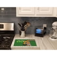 thumbnail image 2 of Blue and Tan Full Coat Yorkshire Terrier St. Patrick's Day Glass Cutting Board Large 12 in x 15 in, 2 of 5
