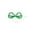Green, variant on KQJQS St. Patrick's Day Glittering Shamrock Glasses - Party Decoration Accessories
