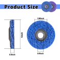 thumbnail image 2 of 12 PCS Strip Discs 4"x 5/8" Stripping Wheel Suitable for Cleaning Angle Grinder to Remove Paint, Rust and Weld Oxidation(Blue&Purple), 2 of 6