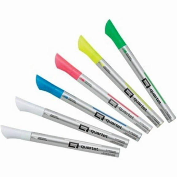 ACCO Brands Quartet Glass Board Fine Tip Neon Markers - Pack of 6