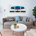 thumbnail image 4 of Canvas Wall Art For Living Room Wall Decorations For Bedroom Abstract Wall Decor Black And White Wall Pictures Works Blue Tree Painting Bathroom Home Decoration Office Wall Artworks 12"X16" 3 Piece, 4 of 6