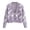Purple, variant on ICHUANYI Womens Trendy Stars Print Cardigan 2023 Fall Winter Button Down Oversized Lightweight Sweaters V Neck Loose Cardigans Knit Outwear
