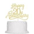 thumbnail image 3 of Feliz 20 aniversario de Cake Toppers Sleyberoy Glitter, 3 of 6