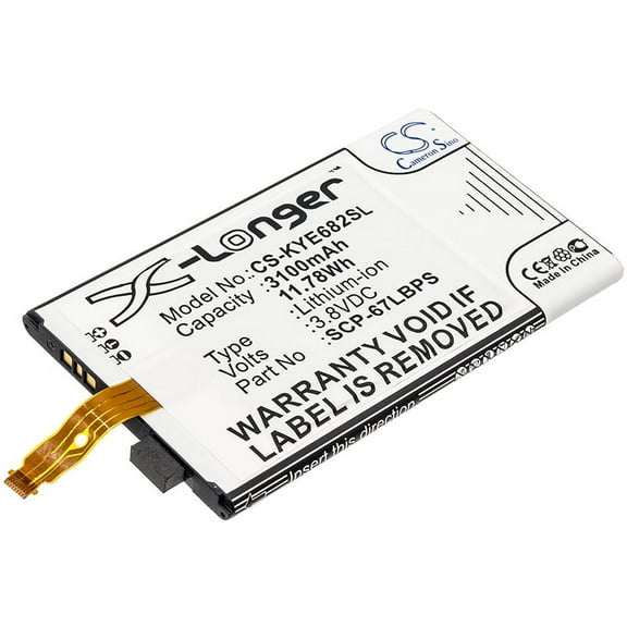 Mobile, SmartPhone battery for Kyocera DuraForce Pro E6810 E6820 E6830 E6833 SCP-67LBPS 5AAXBT099GEA 3100mAh