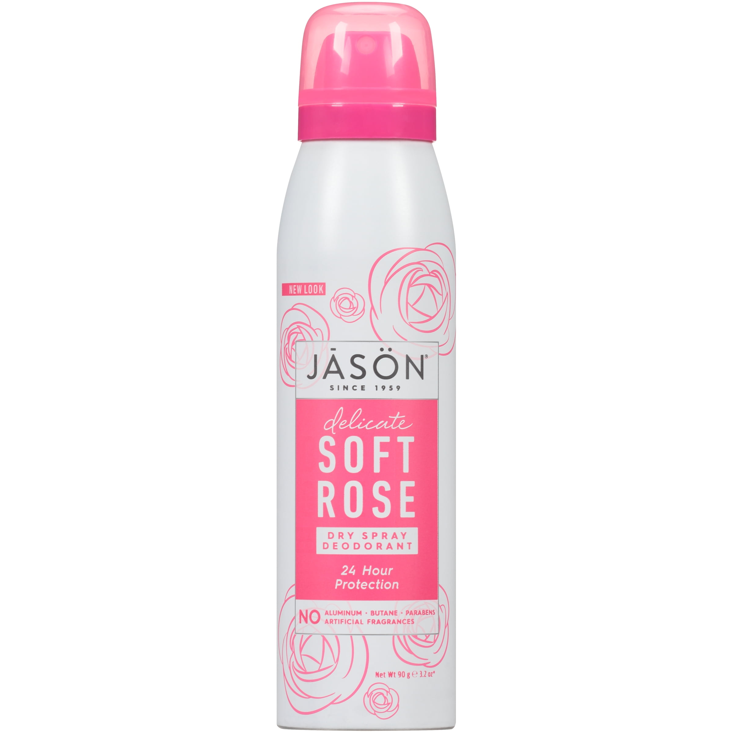 JASON Delicate Soft Rose Dry Spray Deodorant, 3.2 oz