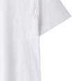 thumbnail image 5 of Men’s Bamboo Viscose Cotton Blend Undershirt Ultra Soft T-Shirts Breathable Moisture Wicking Stretch Cooling Tee Big and Tall Size S-4XL White, 5 of 5
