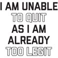 thumbnail image 3 of CafePress - Too Legit To Quit - 15 oz Ceramic Large White Novelty Mug, 3 of 4