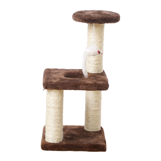 GROWTH TANK Chat Escalade Cadre Chat Gratter Conseil Arbre Chat Jouet Carré Base Brun