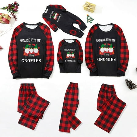 

Family Matching Christmas Pajamas Set Plaid Merry Christmas Elk Pattern Clothes Outfits Xmas Sleepwear Leisurewear