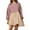 DT-Khaki, variant on DailyTrove Women's Short Sleeve Striped Two-Piece Set, Crop Top & Skirt, Summer Casual & Trendy Wear, Modern Fit