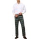 thumbnail image 2 of Pantalones de cuadros INSPIRE CHIC para hombre, con frente plano y corte recto, tamaño 30, color verde y azul marino, 2 of 5