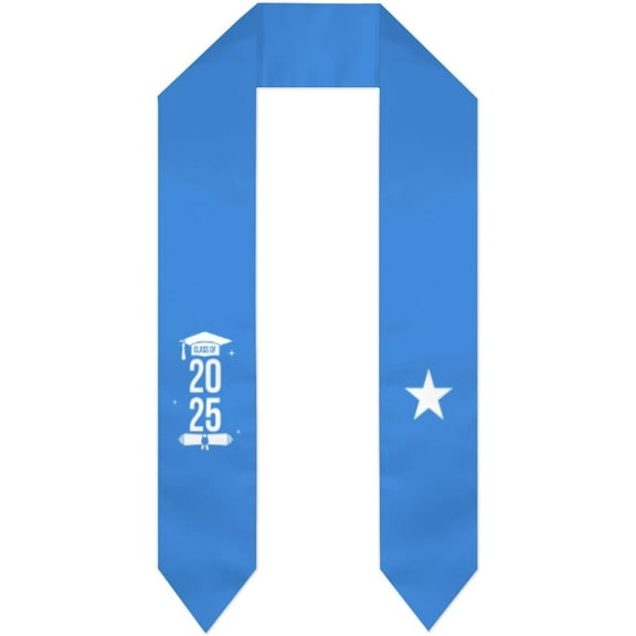 Class of 2025 Somalia Flag Graduation Stoles Shawls Sash International Study Graduate Scarves