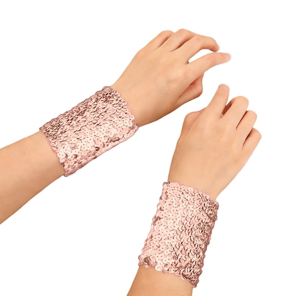 Elegant Carnival Sequin Elastic Wristband For Adult Ethnic Dance Performance And Festival Accessory