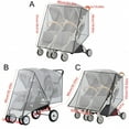 thumbnail image 5 of MELIVO 1Pc Double Strollers Rain Cover Windproof Protective Sleeve Case for Twin Baby Prams Side by Side/Front Rear, 5 of 7