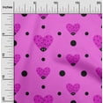 thumbnail image 2 of oneOone Tissu Polyester Spandex Rose Fuchsia Kawai Matériel de Robe Tissu Imprimé Tissu au Mètre 56 Pouces de Large, 2 of 5