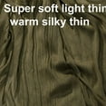 thumbnail image 4 of Elegant Solid Colors Shawl Sheer Sliky Soft Light Scarf Evening Wrap Khaki, 4 of 5