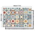 thumbnail image 6 of Multicolor Ethnic Geometric Patchwork Pattern Summer Placemats Table Placemats Set Of 4-Linen Kitchen Washable Placemats Table Mats 11.8"x17.7" Non-Slip Heat Resistant, 6 of 6