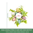 thumbnail image 3 of DFC Easter Egg Candle Rings Wreaths Candle Wreaths Rings Spring Floral Candle Ring Pillar Candle Ring Wreath With Easter Eggs Desk Easter Floral For Candles Tablet, 3 of 7