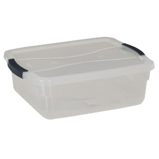 Rubbermaid Clever Store Basic Latch Storage Bin with Lid - Clear, 15 Quart  - Harris Teeter