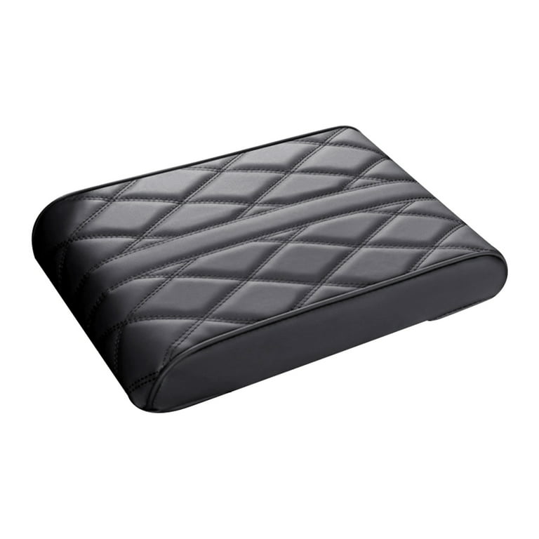 Car Armrest Cushion Box Pad Memory Foam Arm Rest Leather Mat Cover