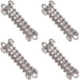 thumbnail image 1 of 4 Pieces Sailing Shade Fixings Tent Heavy Duty Rope Spring Trampoline Springs for Camping, Silver, 11.5*3.8cm, 1 of 4