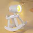 thumbnail image 4 of Lámpara de escritorio con vaso de caballo mecedora con luz de noche LED para dormitorio (Beige 1pc) Ehuebsd Para estrenar, 4 of 8